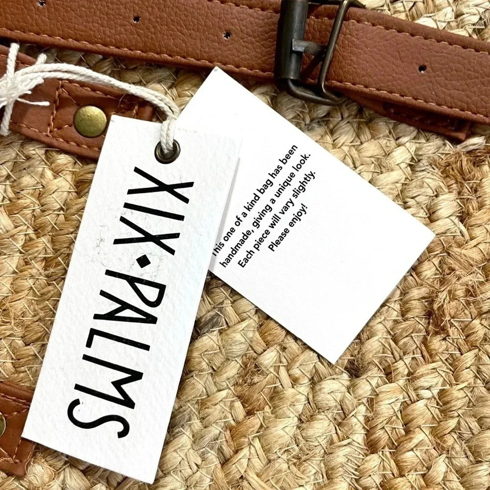NWT XIX Palms The Shorebreak Woven Insulated Picnic Cooler Bag - Picture 5 of 5